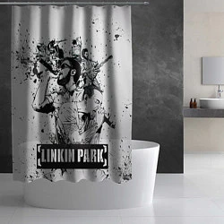 Шторка для душа Linkin Park, цвет: 3D-принт — фото 2