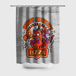 Шторка для душа Freddy Pizza, цвет: 3D-принт