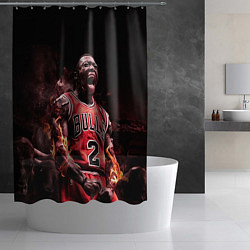 Шторка для душа NBA спорт, цвет: 3D-принт — фото 2