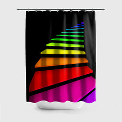 Шторка для душа Радужная лестница, цвет: 3D-принт