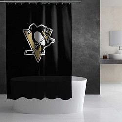 Шторка для душа Pittsburgh Penguins: Malkin, цвет: 3D-принт — фото 2