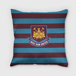 Подушка квадратная West Ham United FC, цвет: 3D-принт