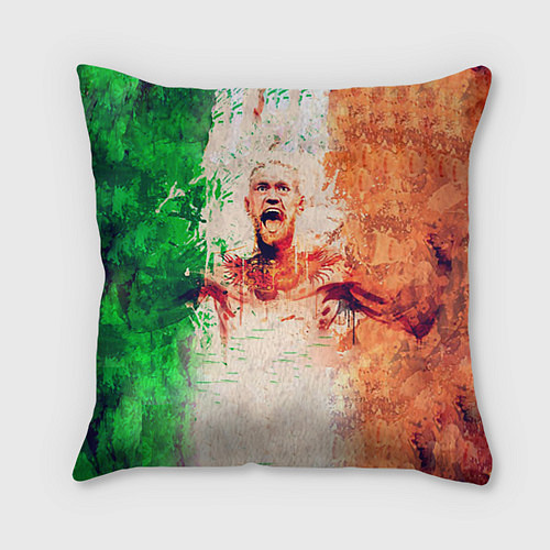Подушка квадратная Conor McGregor: Ireland / 3D-принт – фото 1