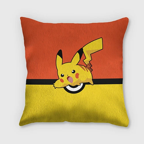 Подушка квадратная Pikachu / 3D-принт – фото 1