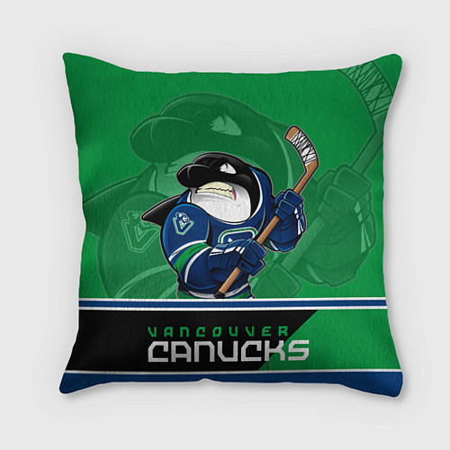 Подушка квадратная Vancouver Canucks / 3D-принт – фото 1