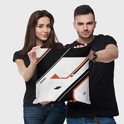 Подушка квадратная CS:GO Asiimov P250 Style, цвет: 3D-принт — фото 2