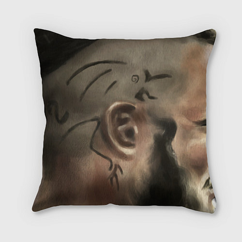 Подушка квадратная Ragnar Lodbrock / 3D-принт – фото 1