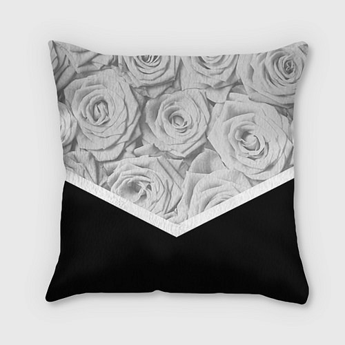 Подушка квадратная Розы / 3D-принт – фото 1