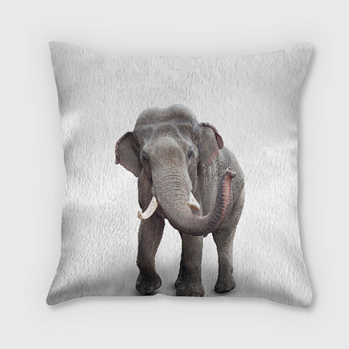Подушка квадратная Большой слон / 3D-принт – фото 1