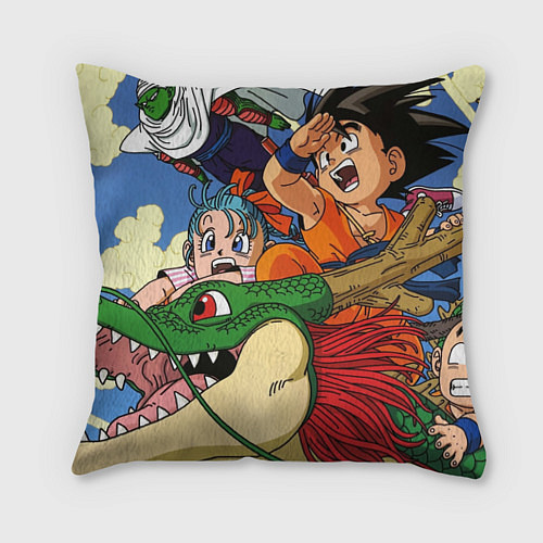 Подушка квадратная Dragon Ball Team / 3D-принт – фото 1