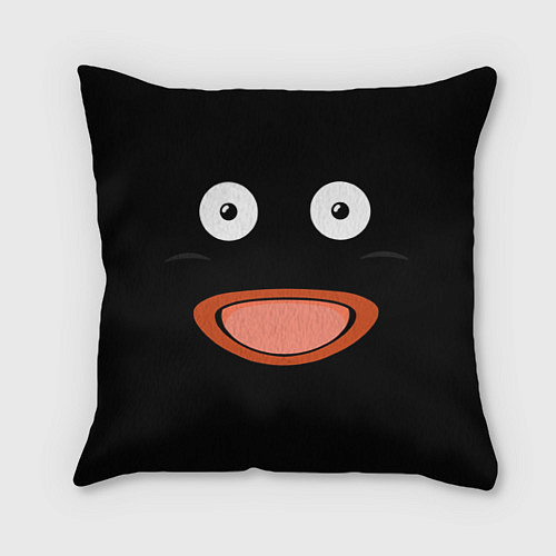 Подушка квадратная Mr Popo Face / 3D-принт – фото 1