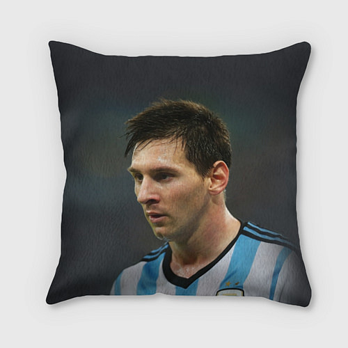 Подушка квадратная Leo Messi / 3D-принт – фото 1