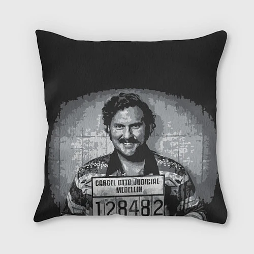 Подушка квадратная Pablo Escobar: Smile / 3D-принт – фото 1