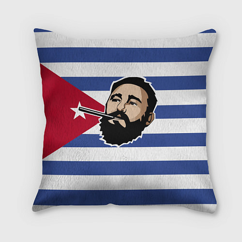 Подушка квадратная Fidel Castro / 3D-принт – фото 1