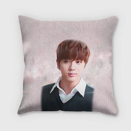 Подушка квадратная Kim SeokJin / 3D-принт – фото 1