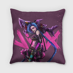 Подушка квадратная Jinx, цвет: 3D-принт