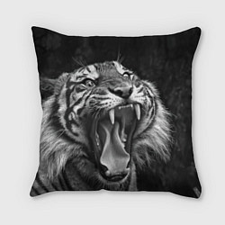 Подушка квадратная Гнев тигра, цвет: 3D-принт
