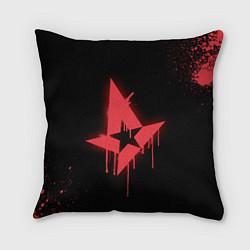 Подушка квадратная Astralis: Black collection, цвет: 3D-принт