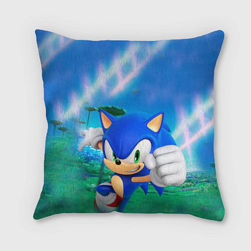 Подушка квадратная Sonic Boom / 3D-принт – фото 1
