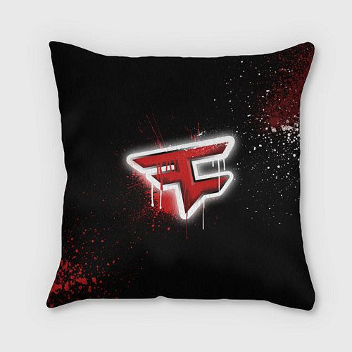 Подушка квадратная FaZe Clan: Black collection / 3D-принт – фото 1