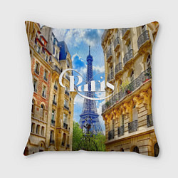 Подушка квадратная Daytime Paris, цвет: 3D-принт