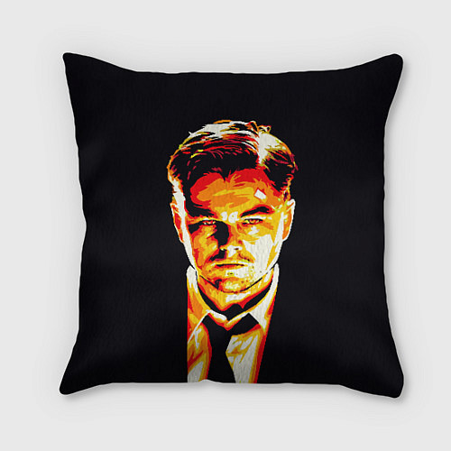 Подушка квадратная Леонардо Ди Каприо / 3D-принт – фото 1