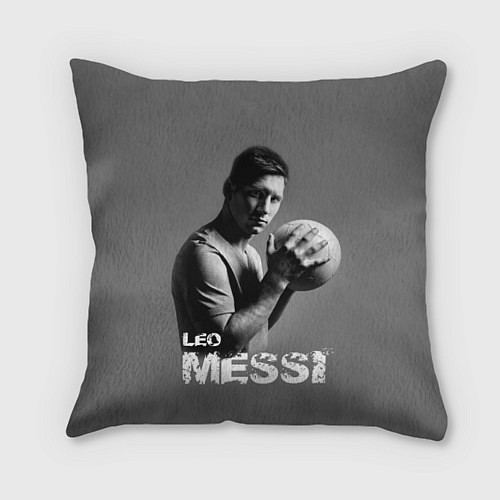 Подушка квадратная Leo Messi / 3D-принт – фото 1