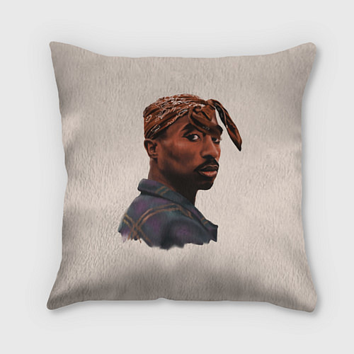 Подушка квадратная Tupac Shakur / 3D-принт – фото 1