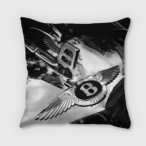 Подушка квадратная Bentley motors ltd / 3D-принт – фото 1
