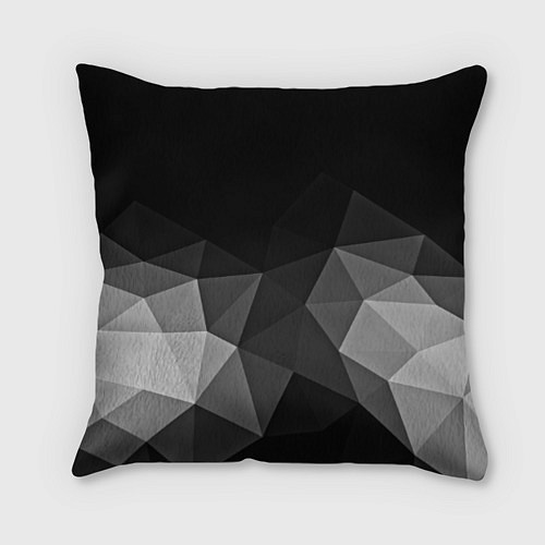 Подушка квадратная Abstract gray / 3D-принт – фото 1