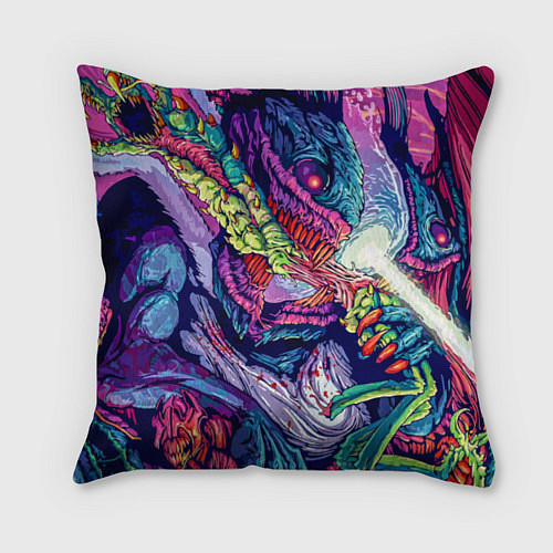 Подушка квадратная Hyper Beast Style / 3D-принт – фото 1