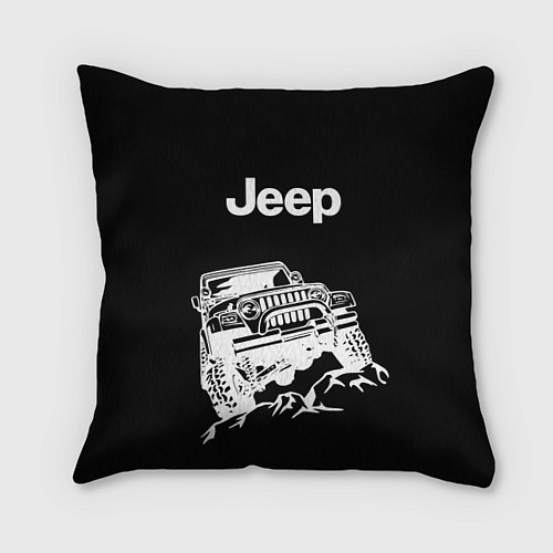 Подушка квадратная Jeep / 3D-принт – фото 1