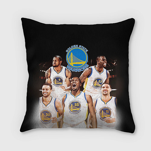 Подушка квадратная Golden State Warriors 5 / 3D-принт – фото 1