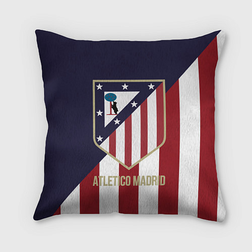 Подушка квадратная FC Atletico Madrid / 3D-принт – фото 1