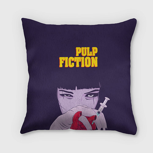 Подушка квадратная Pulp Fiction: Dope Heart / 3D-принт – фото 1