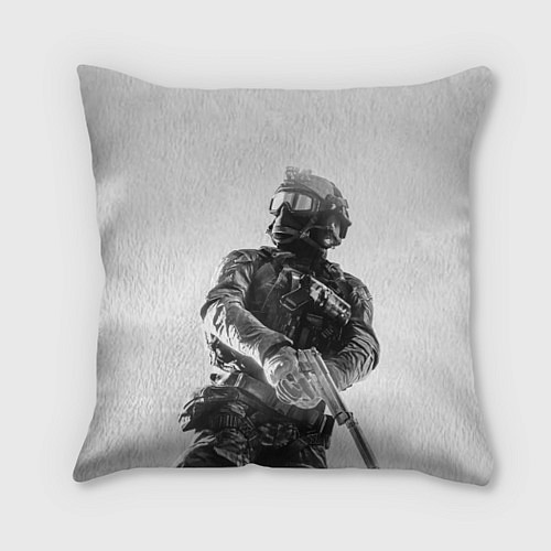 Подушка квадратная Battlefield Soldier / 3D-принт – фото 1