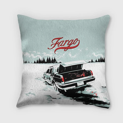 Подушка квадратная Fargo Car / 3D-принт – фото 1