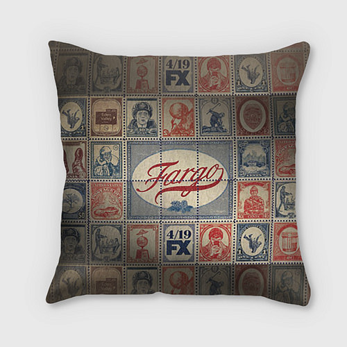 Подушка квадратная Fargo brands / 3D-принт – фото 1