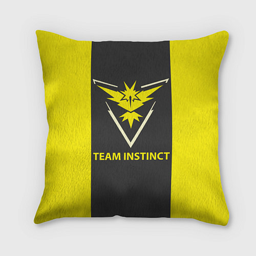 Подушка квадратная Team instinct / 3D-принт – фото 1