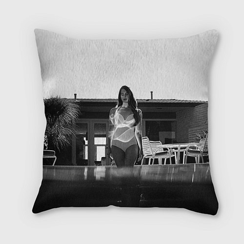 Подушка квадратная Lana Del Rey: Water / 3D-принт – фото 1