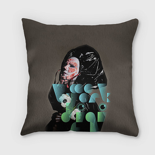 Подушка квадратная Bjork Art / 3D-принт – фото 1