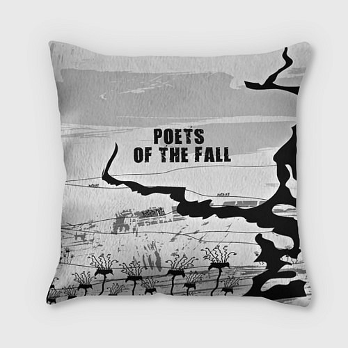 Подушка квадратная Poets of the Fall / 3D-принт – фото 1