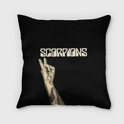 Подушка квадратная Scorpions Rock, цвет: 3D-принт