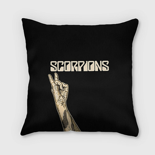 Подушка квадратная Scorpions Rock / 3D-принт – фото 1