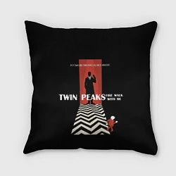 Подушка квадратная Twin Peaks Man, цвет: 3D-принт
