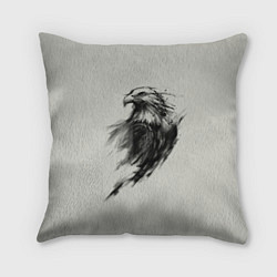 Подушка квадратная Дикий орел, цвет: 3D-принт