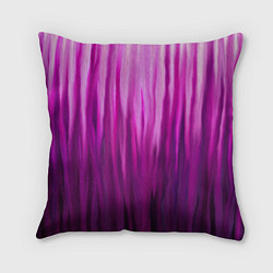 Подушка квадратная Фиолетово-черные краски, цвет: 3D-принт