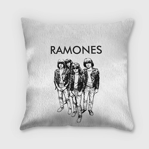 Подушка квадратная Ramones Party / 3D-принт – фото 1