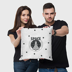 Подушка квадратная Space travel, цвет: 3D-принт — фото 2