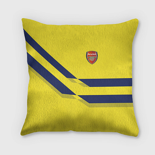 Подушка квадратная Arsenal FC: Yellow style / 3D-принт – фото 1